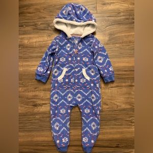 Carters 18M winter footless onsie